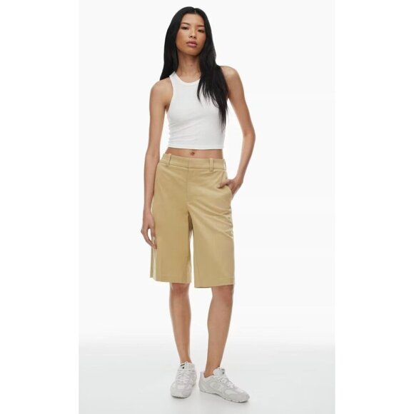 Sunday Best Aritzia Amaretti Short Khaki Women’s Size 12 Wicker Tan - Picture 1 of 7